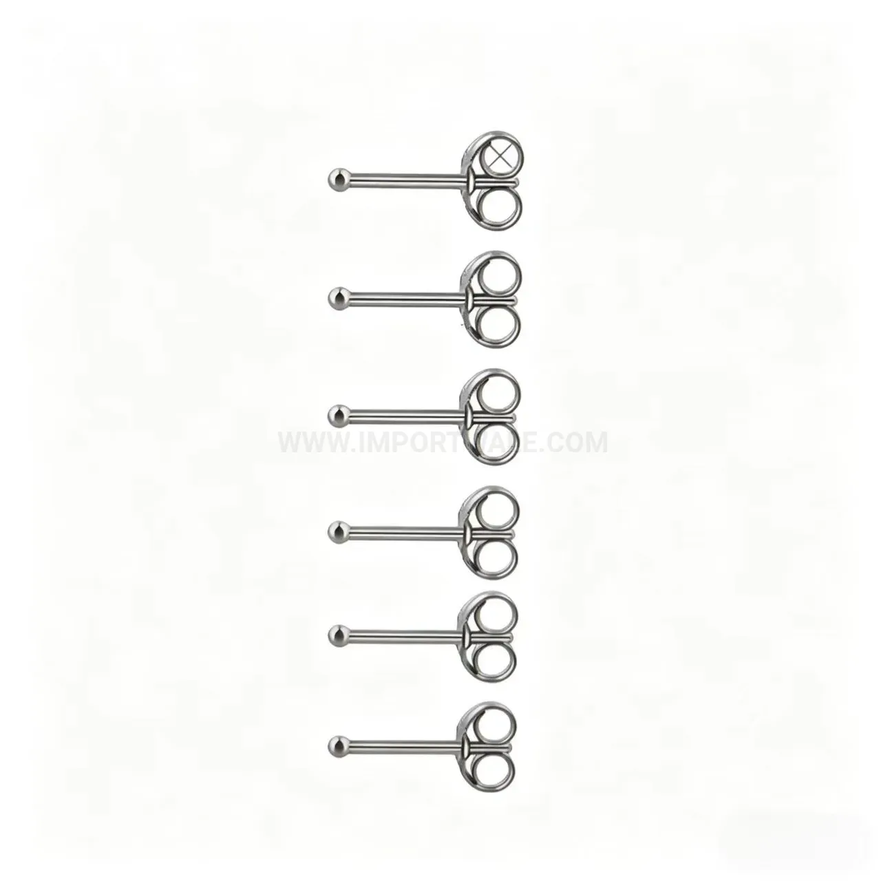 Premium Stainless Steel Spherical Ball Piercing Stud Earring Collection
