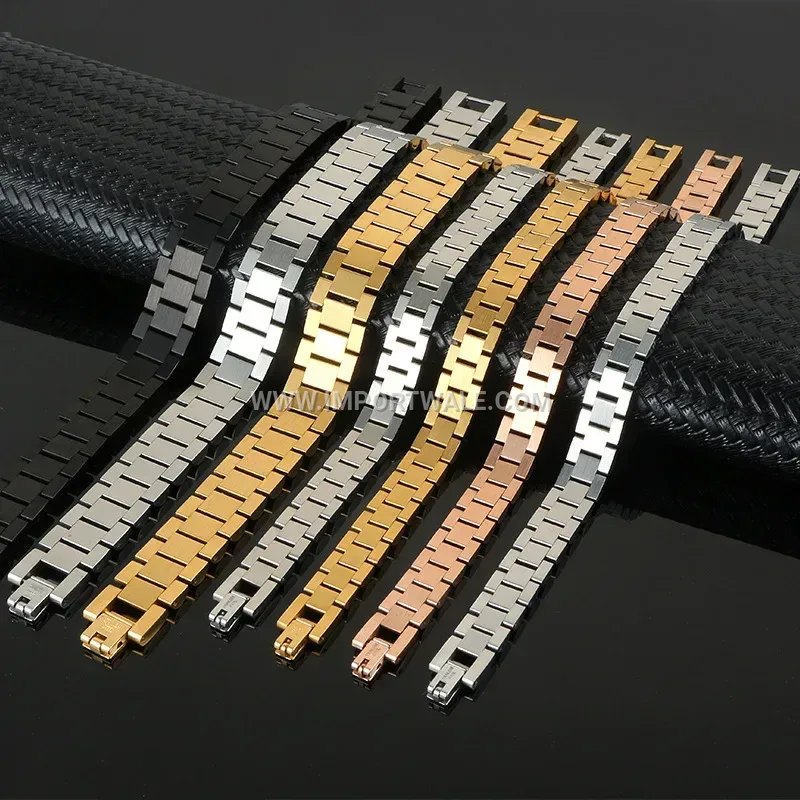 Sleek Minimalist Watch Band Style Titanium Steel Bracelet
