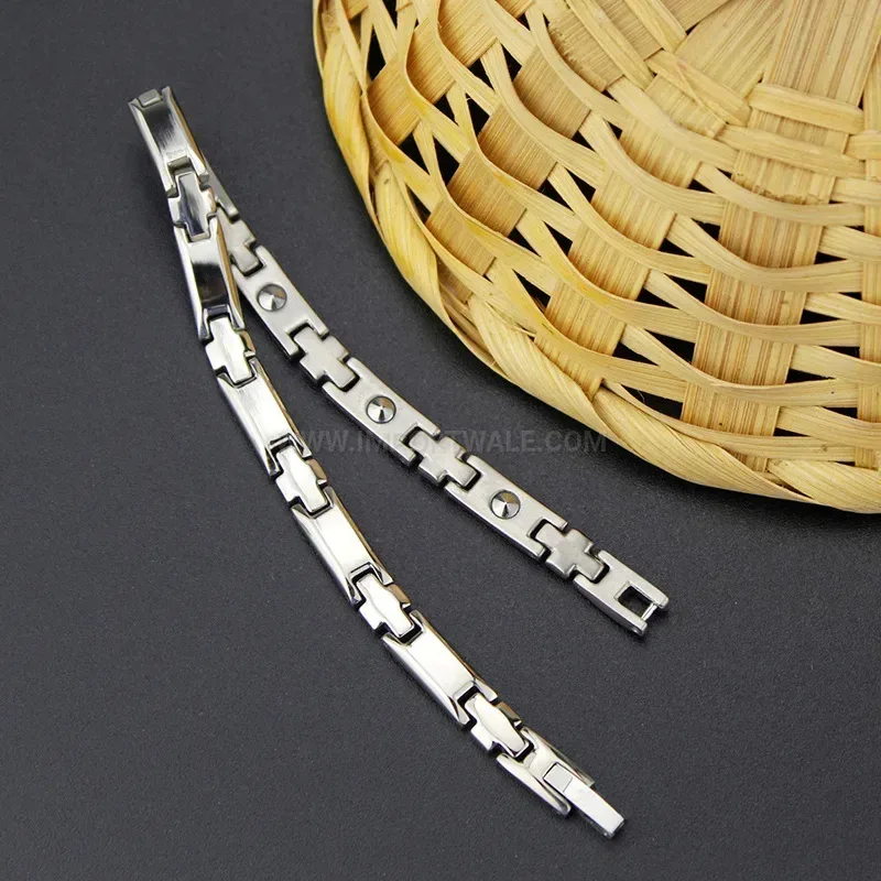 Elegant Titanium Hematite Bio Magnetic Therapy Bracelet