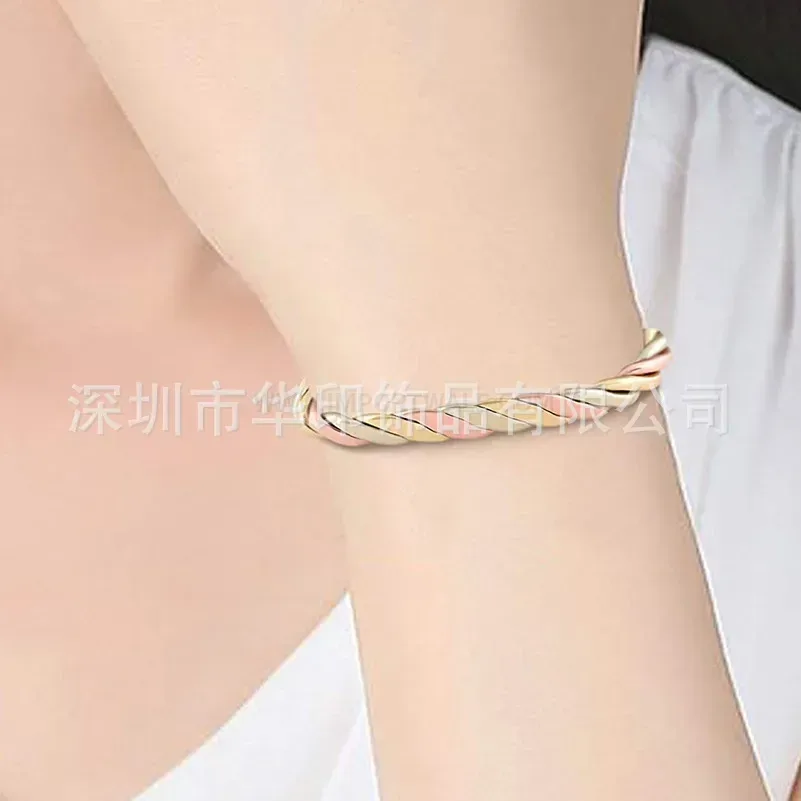 Twisted Wire Eco Copper Bio Magnetic Adjustable Therapy Bracelet