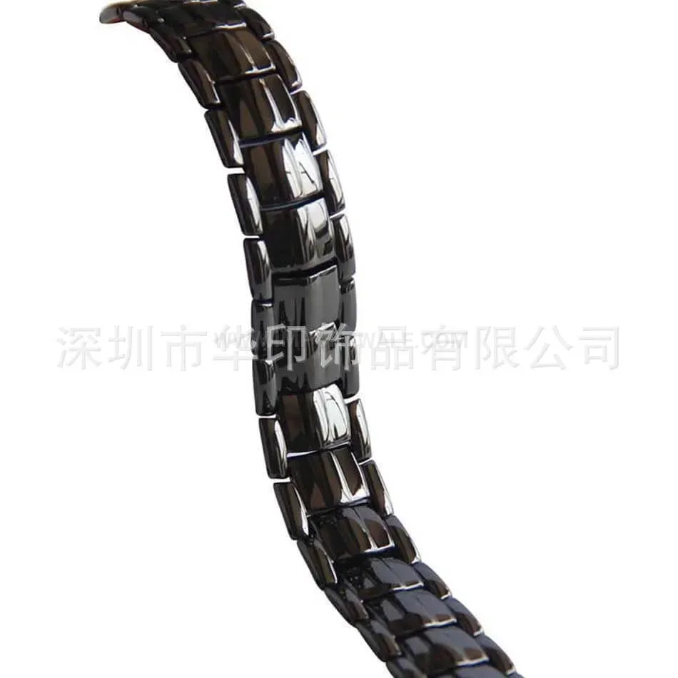 Premium Unisex Geometric Titanium Steel Magnetic Bio Bracelet