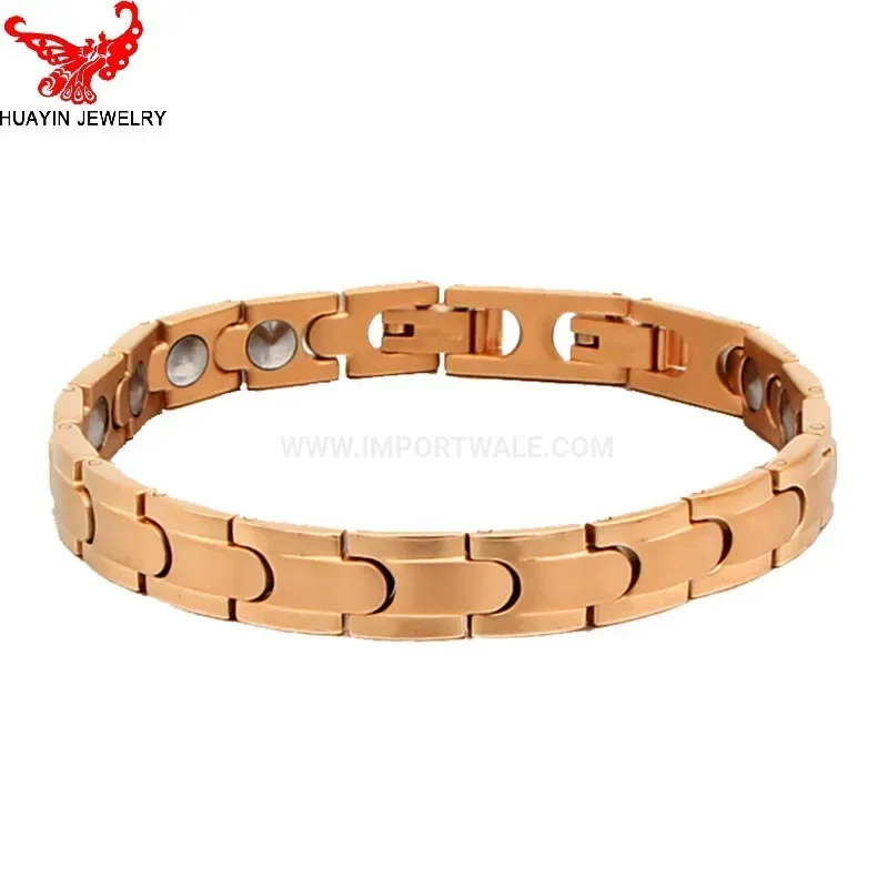 Designer Minimalist Dual Clasp Pure Titanium Bio Bracelet for Men and Women