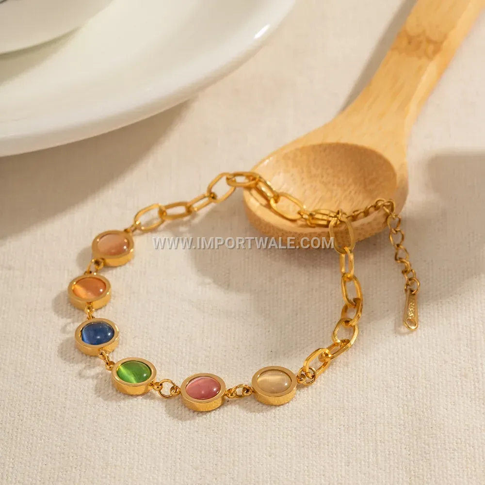 Multi Layer Leather Chain Tube Wrap Bracelet with Rhinestones