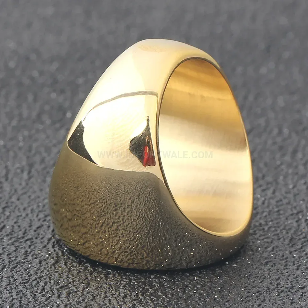 Stylish Yin Yang Tai Chi Round Stainless Steel Ring