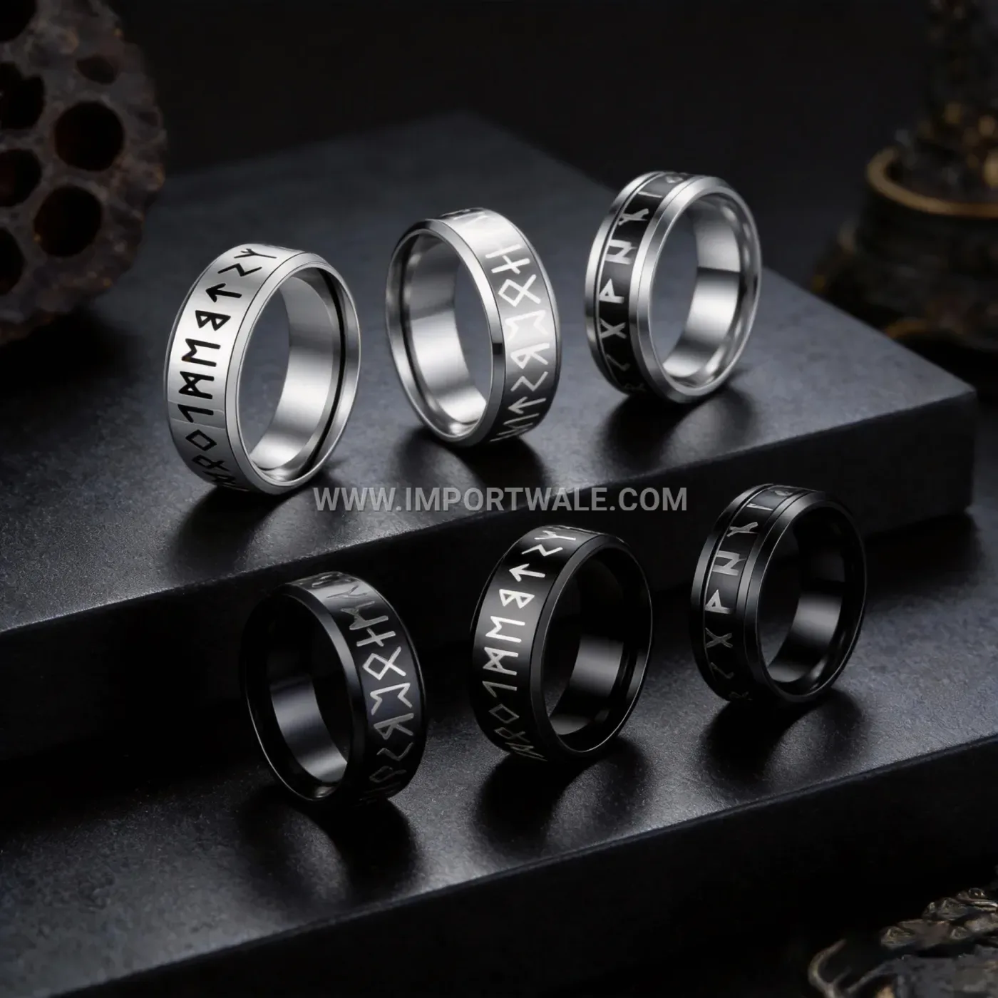 Sculpted Lion Emblem Stainless Steel Signet Ring