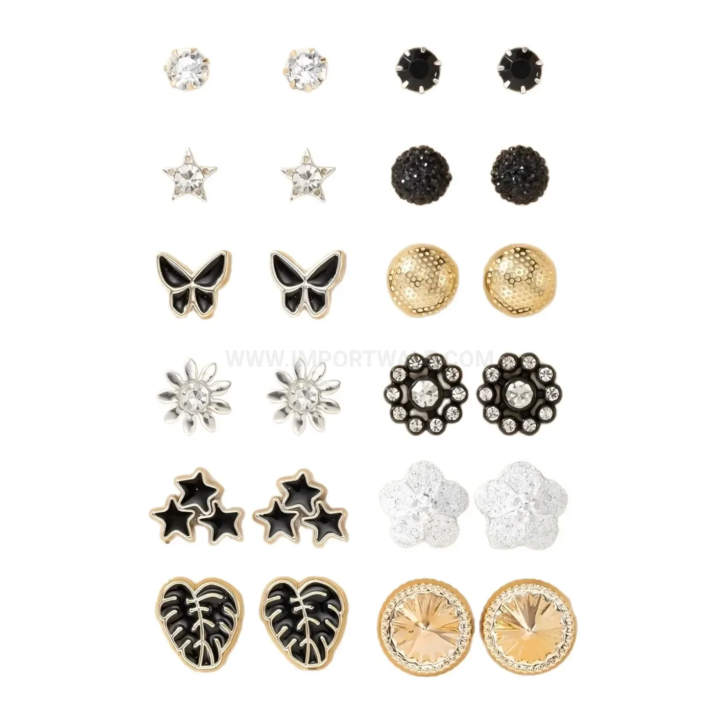 Trendy Minimalist Stainless Steel Geometric Ear Stud Piercing Set