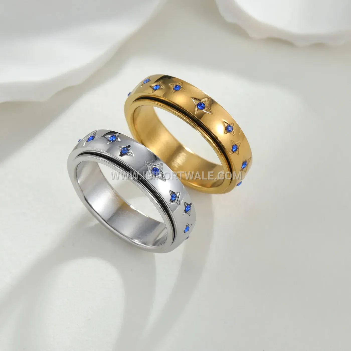Modern Rotatable Stainless Steel Accent Ring