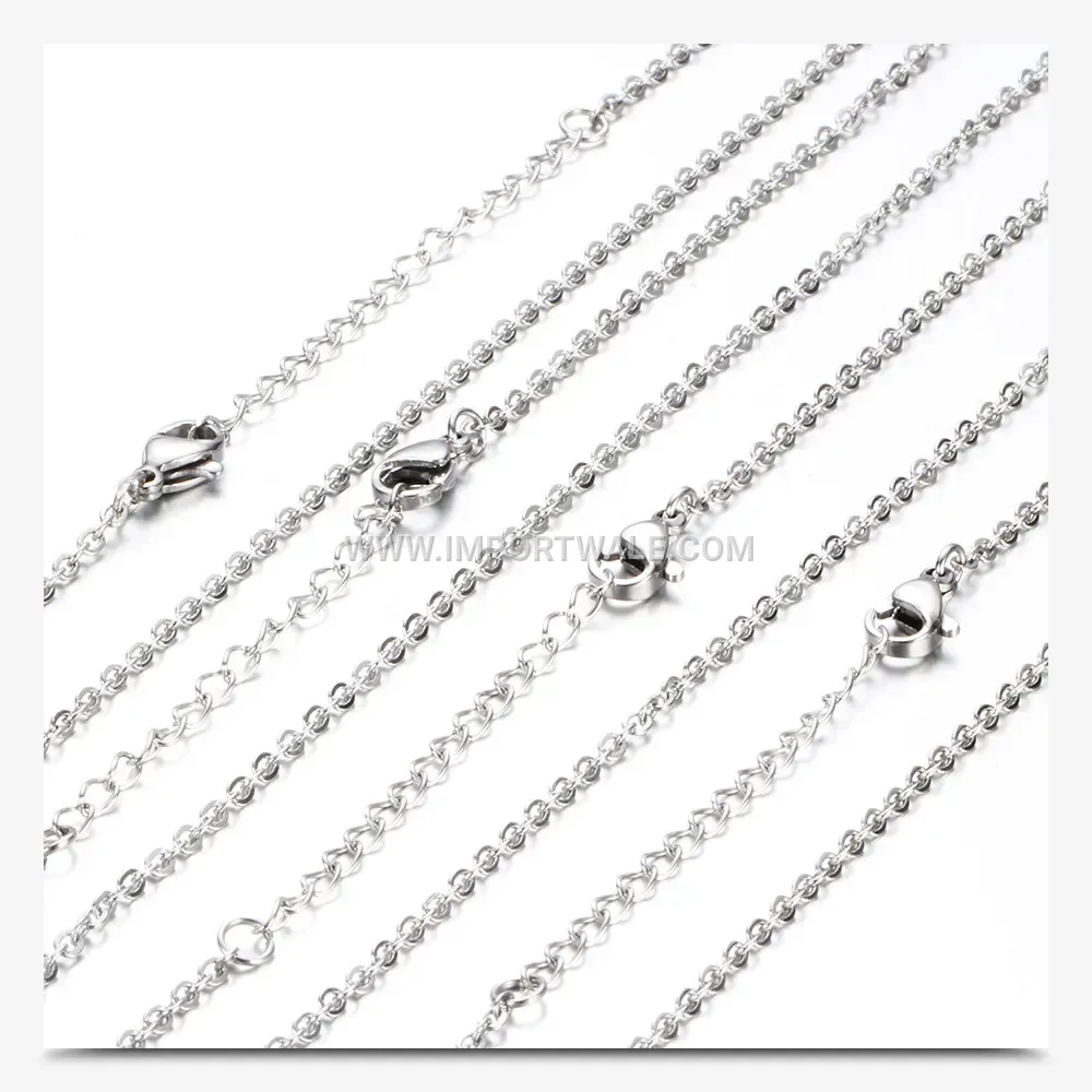 Rhinestone Circular Pendant Titanium Steel Chain Necklace