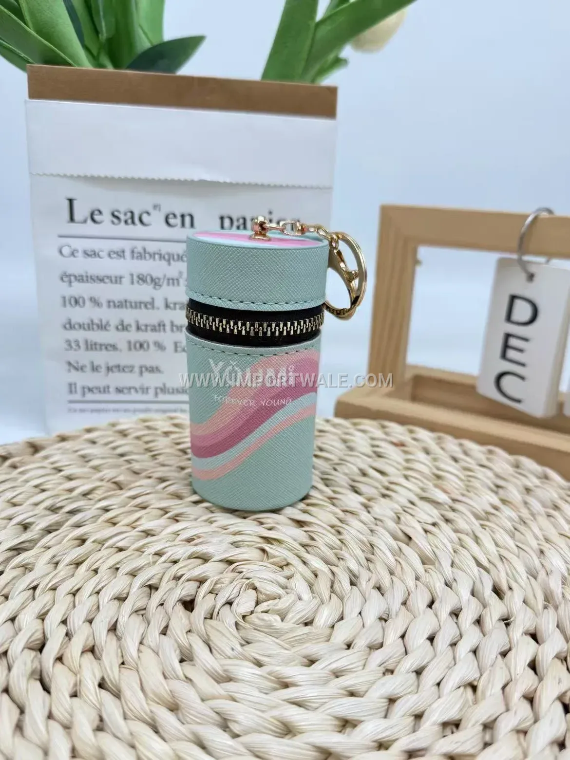 Minimalist Silk Screened PU Leather Lipstick Pouch