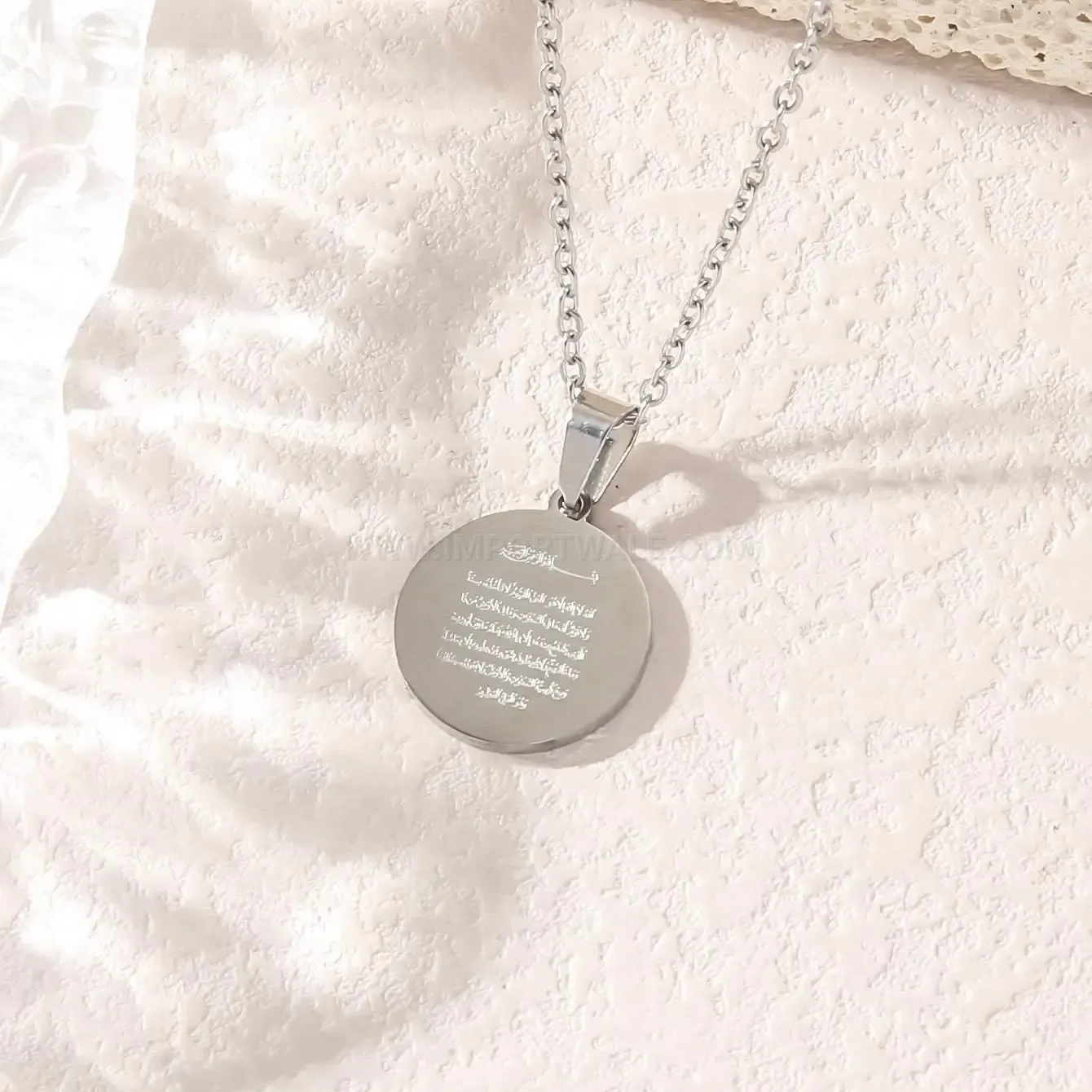 Fashion Geometric Arabic Calligraphy Stainless Steel Jewelry Collection