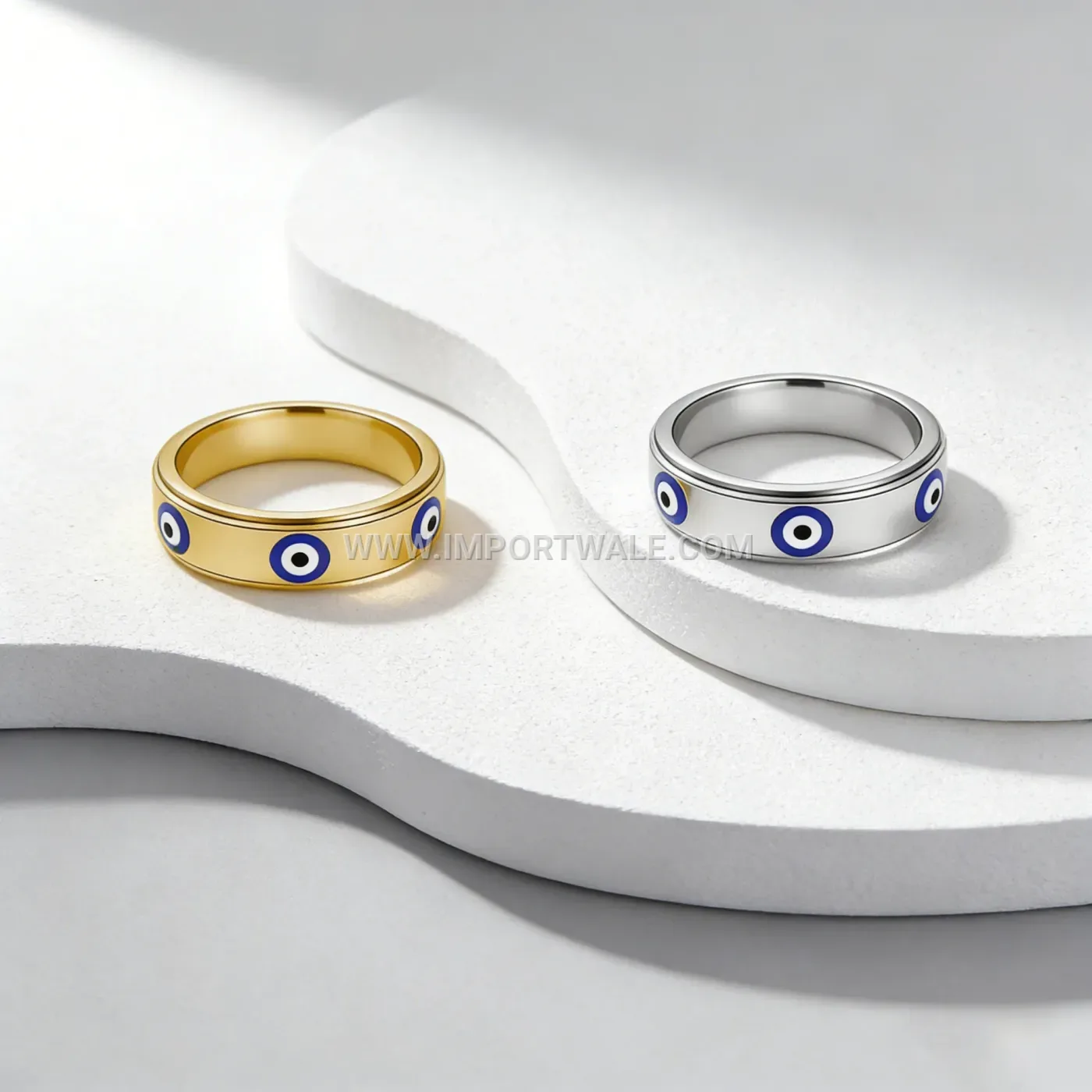 Faceted Geometric Stainless Steel Band Ring