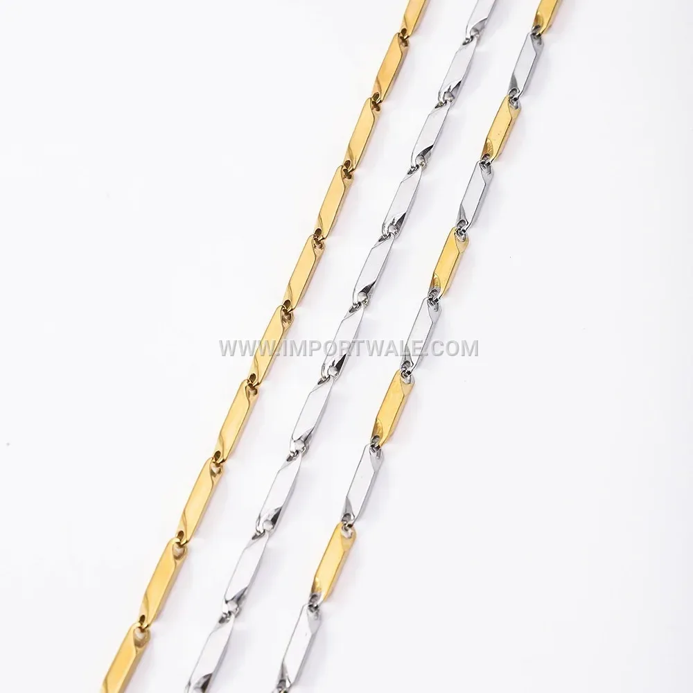 Handcrafted Stainless Steel Link Chain Necklace