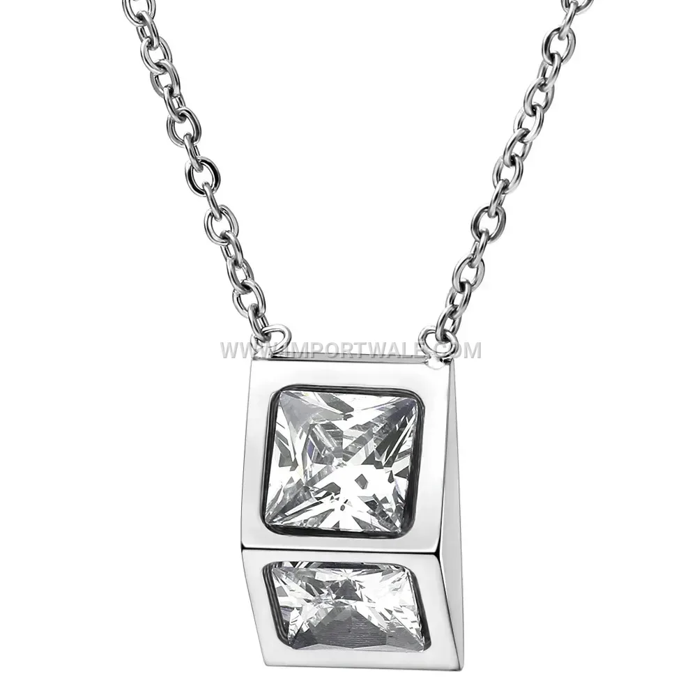 Minimalist Rose Gold Triangular Stainless Steel Clavicle Necklace