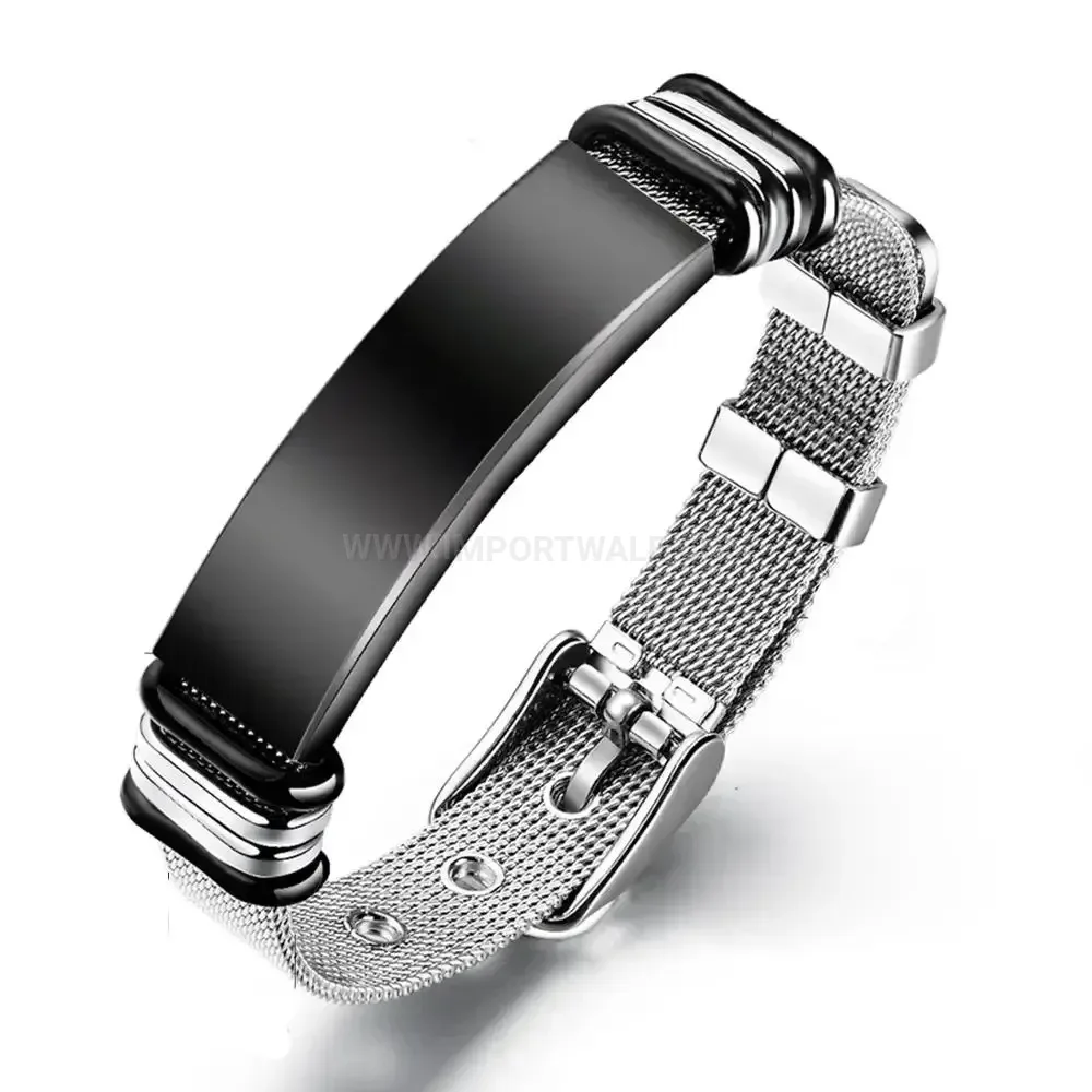 Classic Minimalist Braided Leather Bracelet with Stainless Steel Clasp