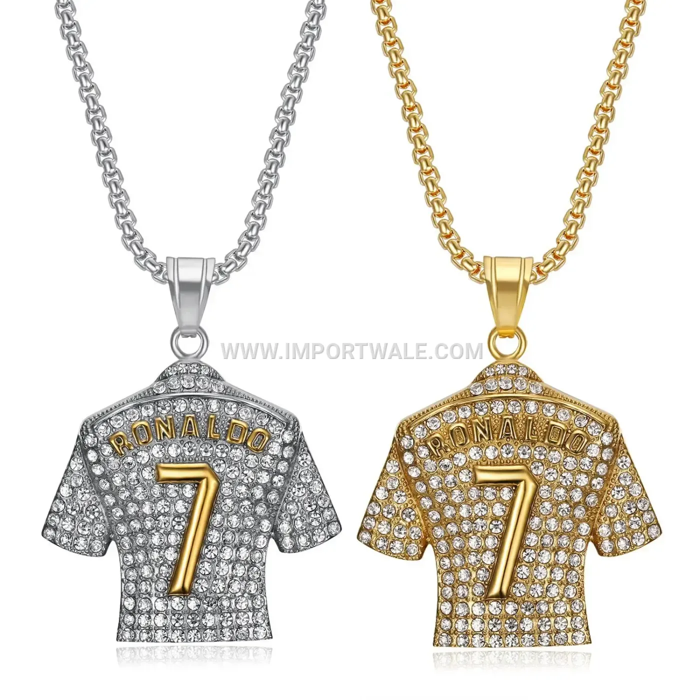 Stainless Steel Portrait Pendant Hip Hop Chain Necklace