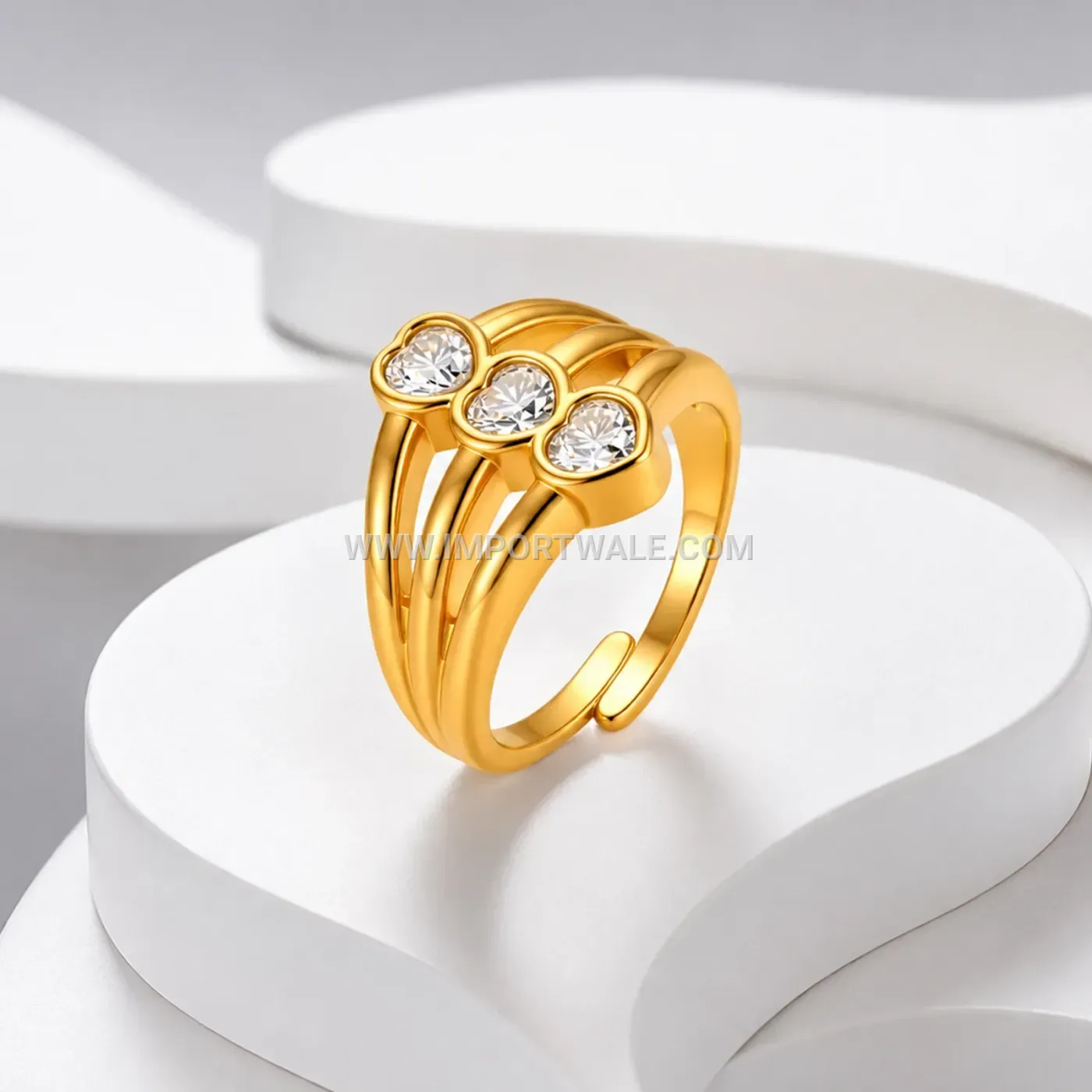 Sun Moon Star Engraved Stainless Steel Spinner Ring