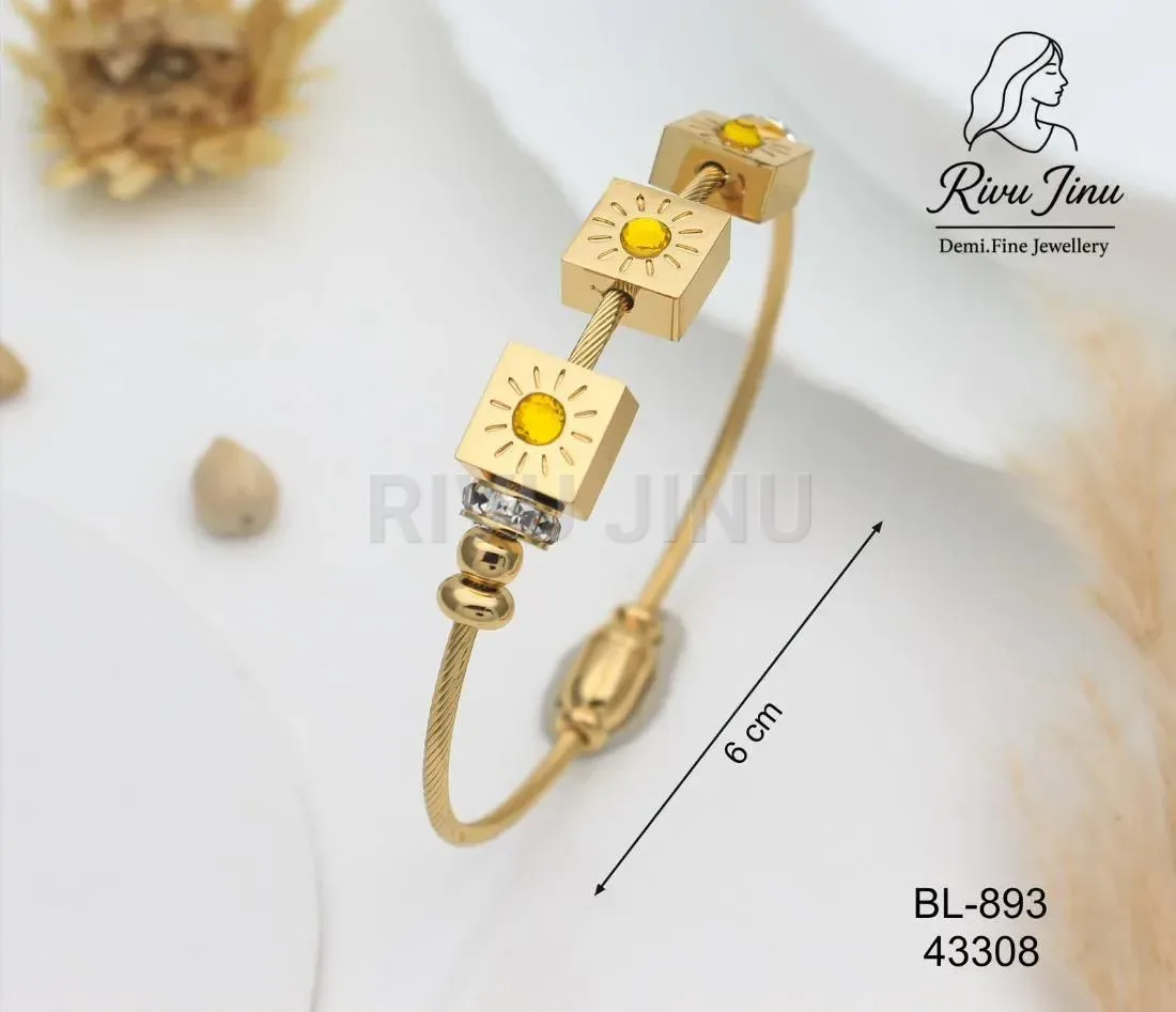 Sleek Stainless Steel Bangle for Women