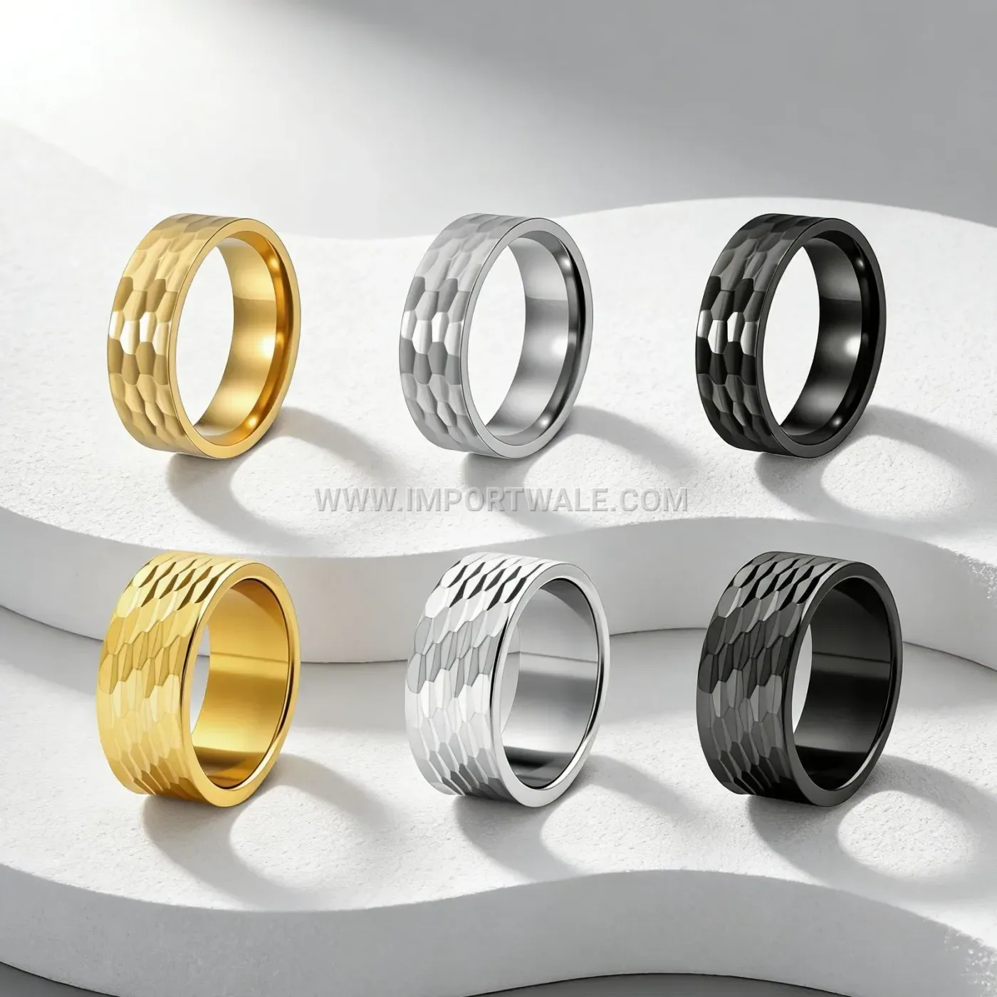 Spinning Gold Mantra Band Ring