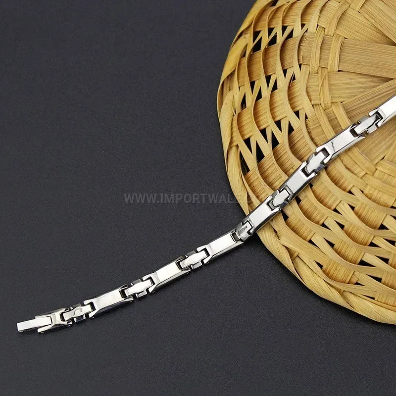 Elegant Titanium Hematite Bio Magnetic Therapy Bracelet