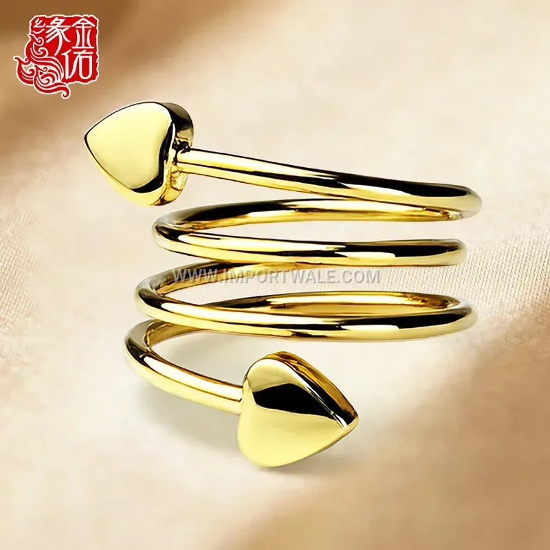 Serpent Heart Brass Dual Magnet Ring