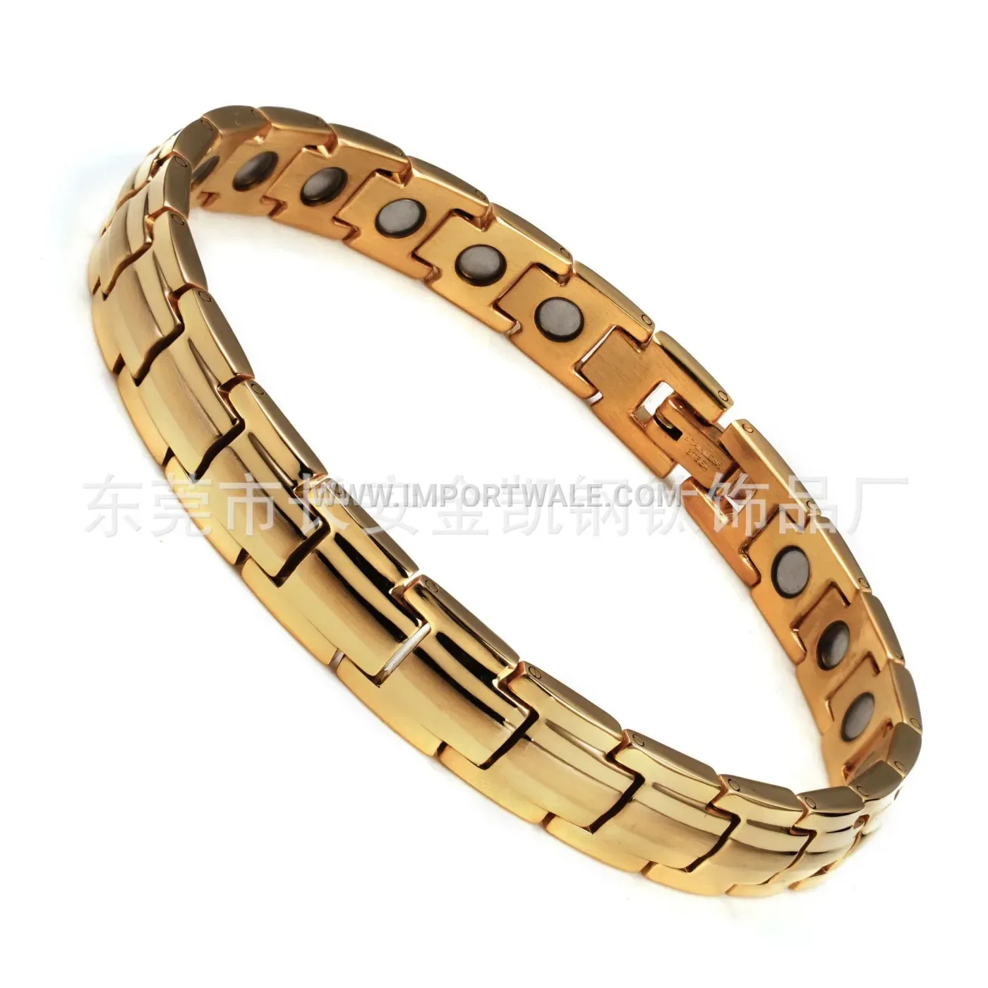 Minimalist Adjustable Stainless Steel Magnetic Link Bracelet