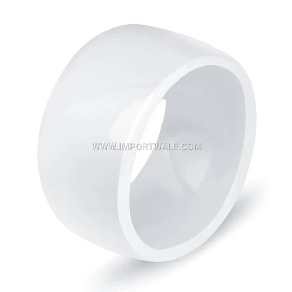 Wide Statement Ceramic Unisex Band Ring