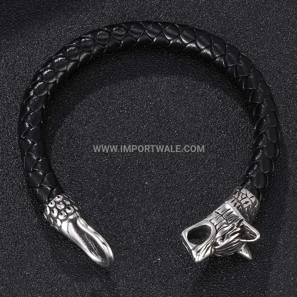 Bagua Motif Titanium Steel Magnetic Charm Bracelet