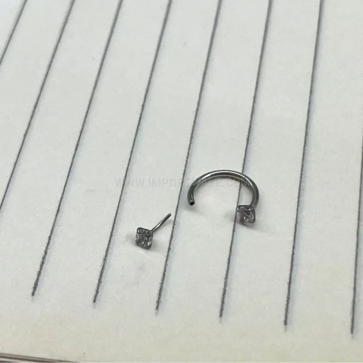Elegant Sleek Seamless 316 Surgical Stainless Steel Horseshoe Piercing Ring