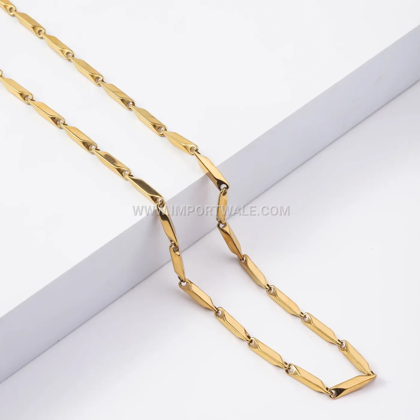 Handcrafted Stainless Steel Link Chain Necklace