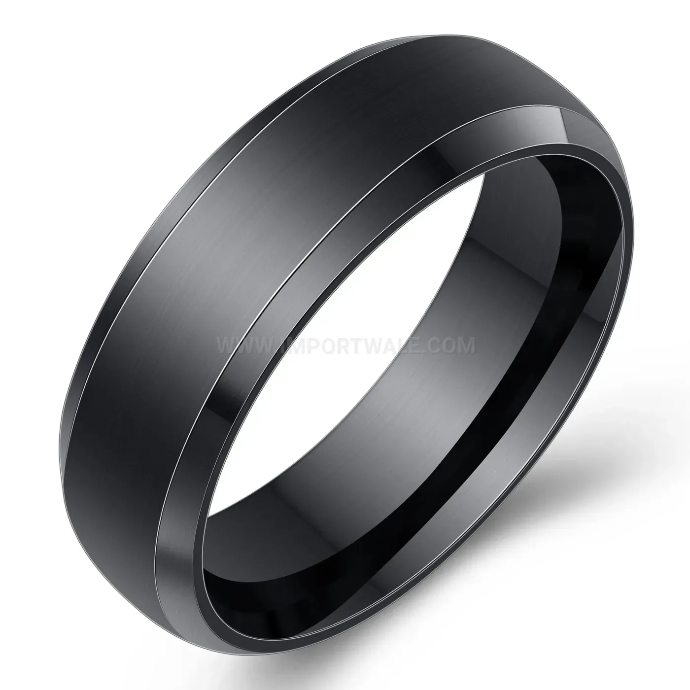 Modern Classic Sleek Stainless Steel 6mm Couple Band Ring