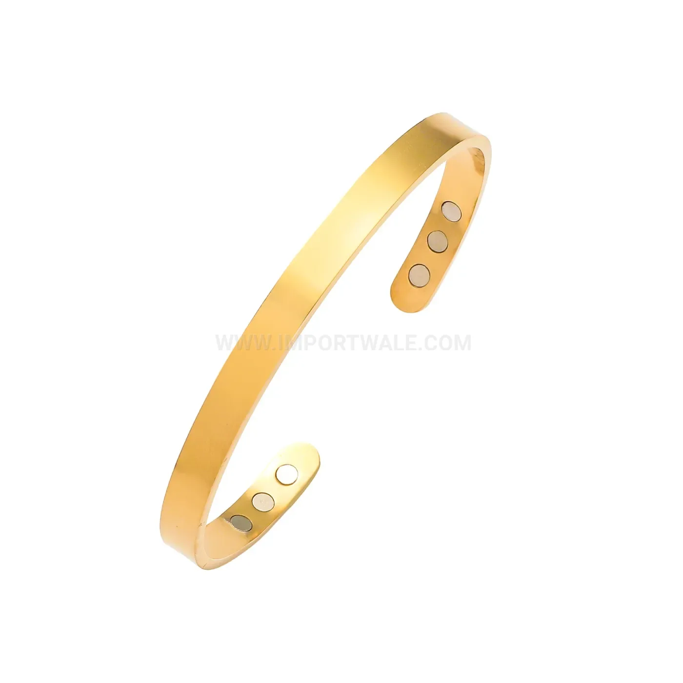 Vintage Minimalist Stainless Steel Magnetic Therapy Cuff Bracelet And Ring