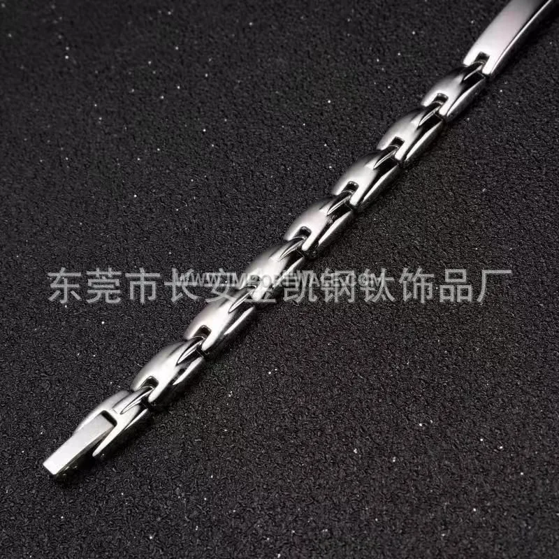 Minimalist Geometric Titanium Steel Magnet Hematite Bracelet