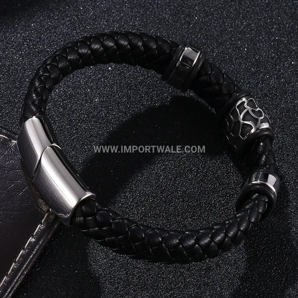 Minimalist Stainless Steel Wave Chain Bracelet With Lobster Clasp