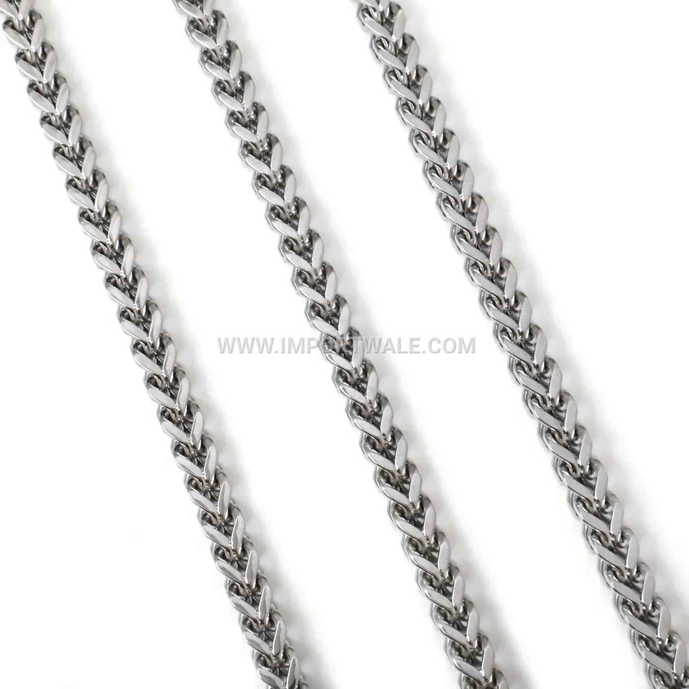 Gold Plated Mirror Polished Stainless Steel Franco Chain Necklace