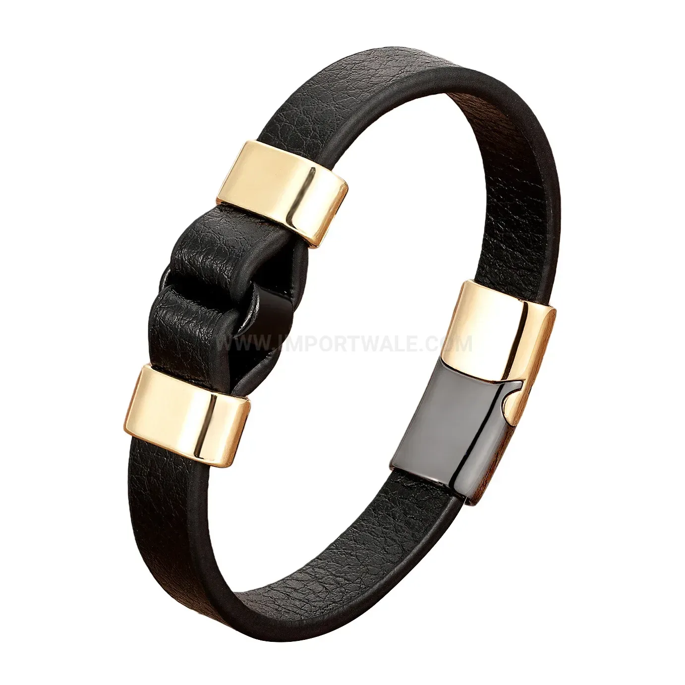 Handwoven Leather Cord Magnetic Clasp Wrap Bracelet