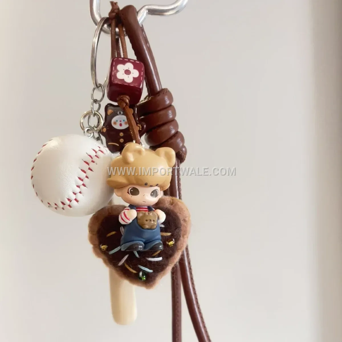 Cute Resin Figure Charm Keychain For Bags