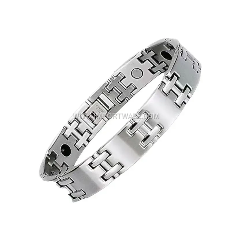 18K Gold Plated Floral Adjustable Titanium Steel Bracelet