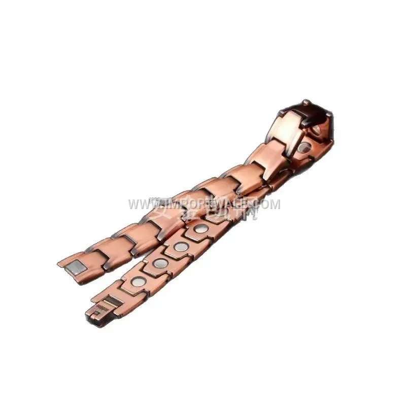 Adjustable Pure Red Copper Magnetic Line Chain Bracelet