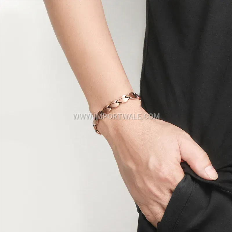 Adjustable Vintage Style Red Copper Bio Magnetic Bracelet