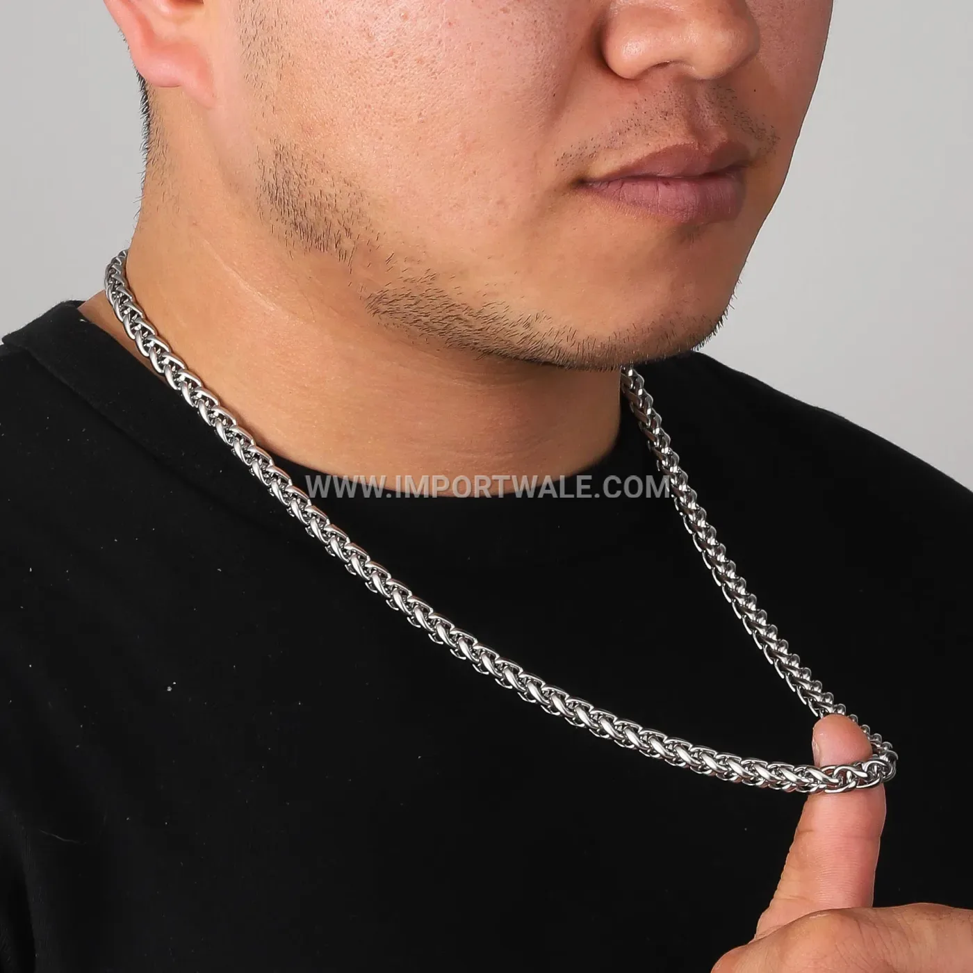 Classic 18K Gold Plated Stainless Steel Plain Link Chain Necklace