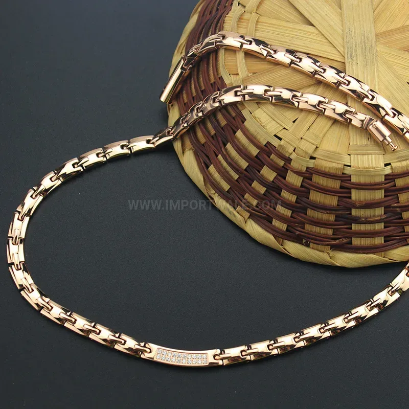 Trendy Titanium Germanium Bio Magnetic Pendant Necklace