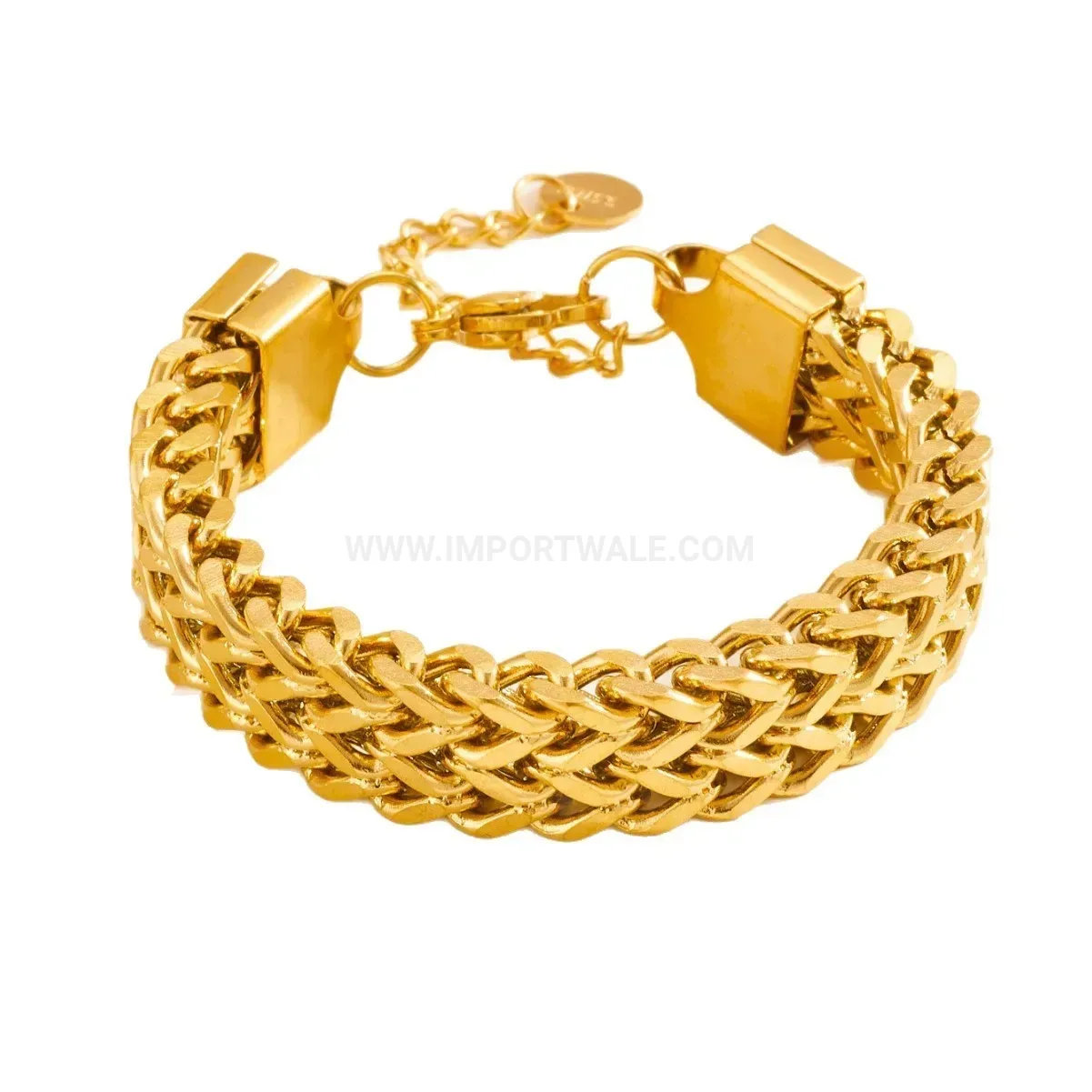 Twisted Rope Chain Stainless Steel Stacking Bracelet