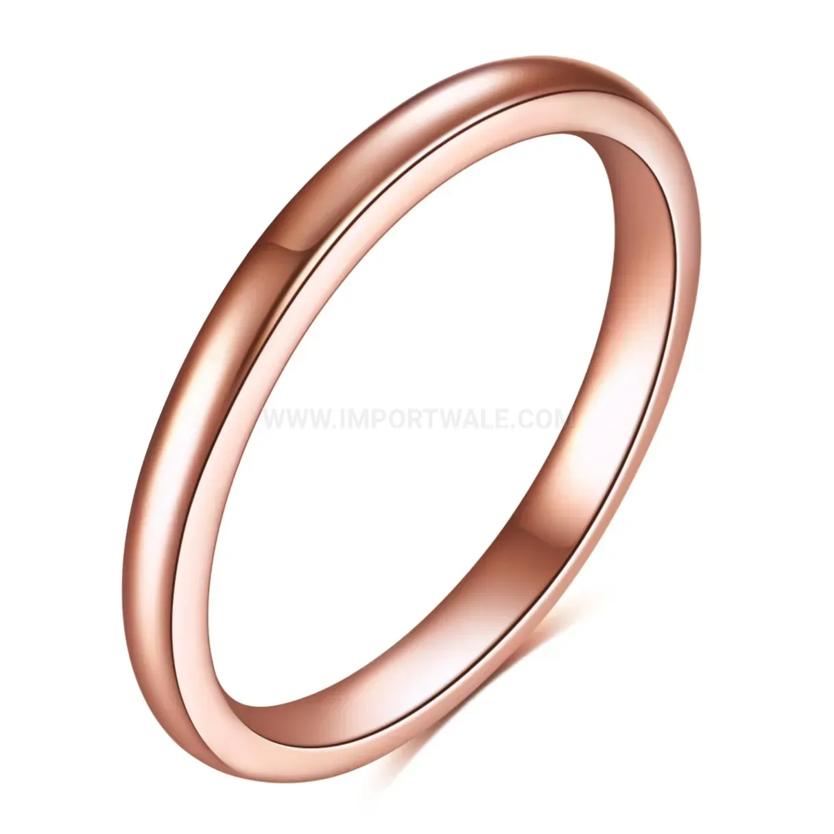 Classic Minimalist 2MM Sleek Stainless Steel Band Ring