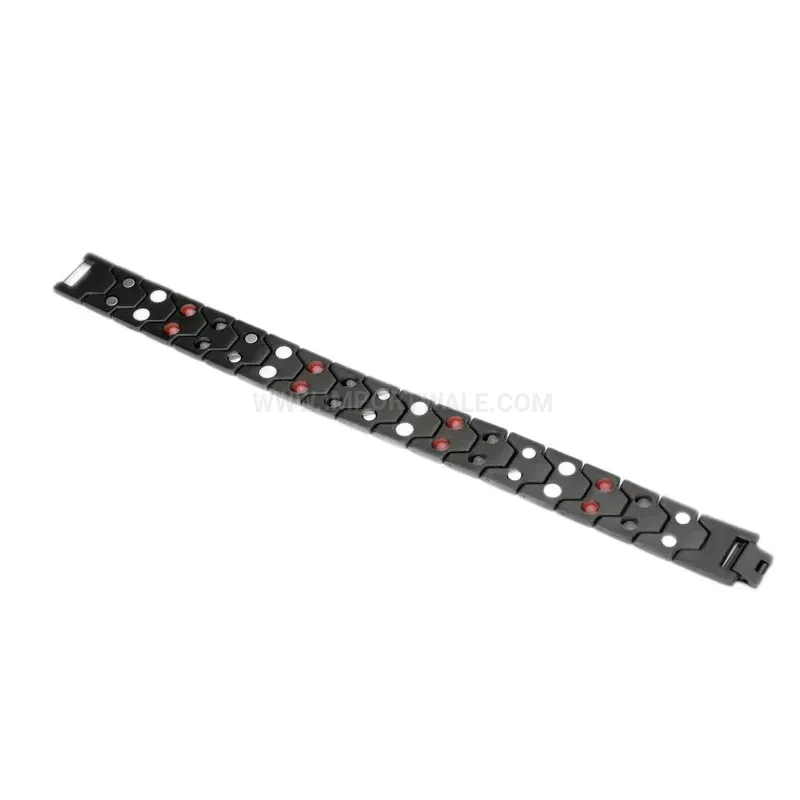 Premium Hexagonal Titanium Steel Magnetic Therapy Bracelet