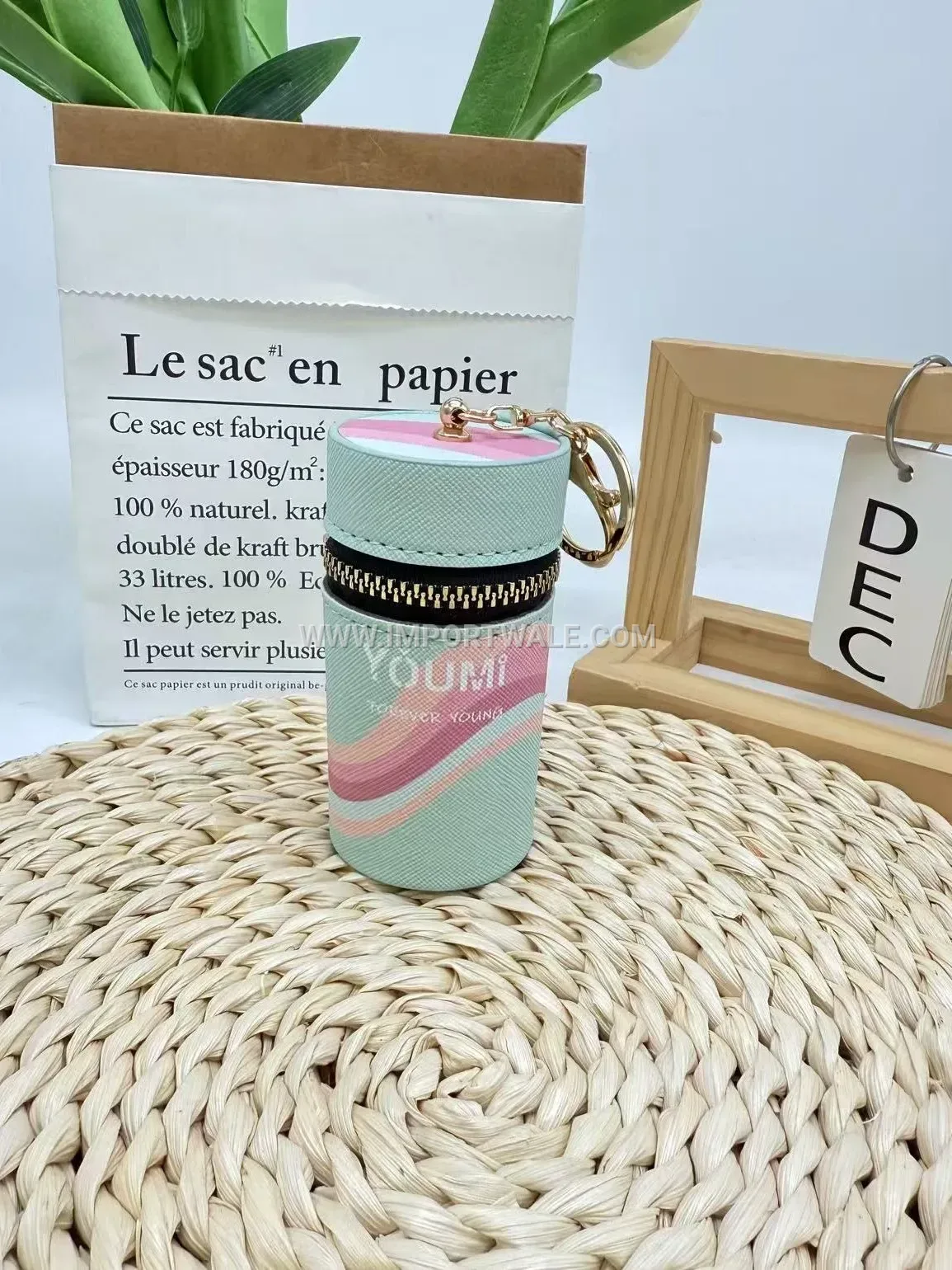 Minimalist Silk Screened PU Leather Lipstick Pouch