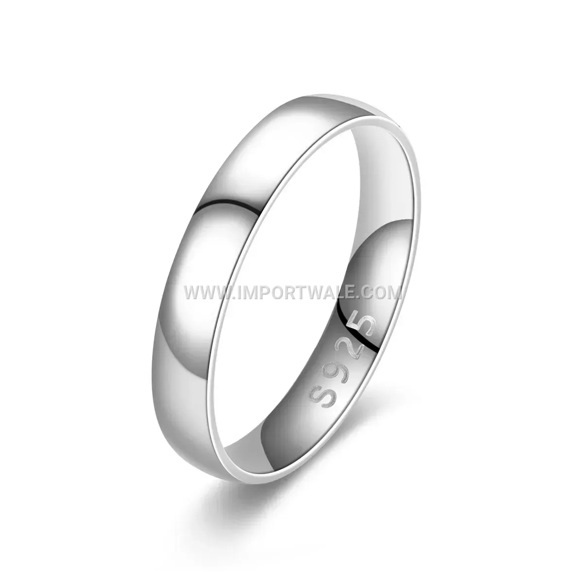 Minimalist Engraved Stainless Steel Band Ring