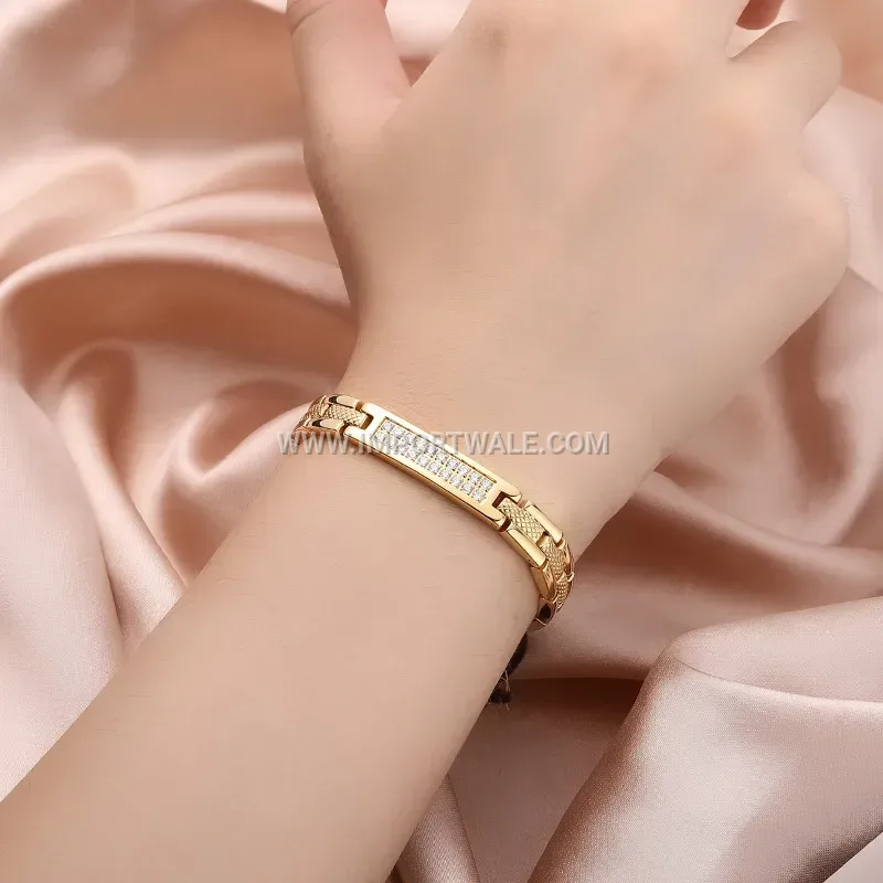 Minimalist Geometric Stainless Steel Magnetic Bangle Bracelet
