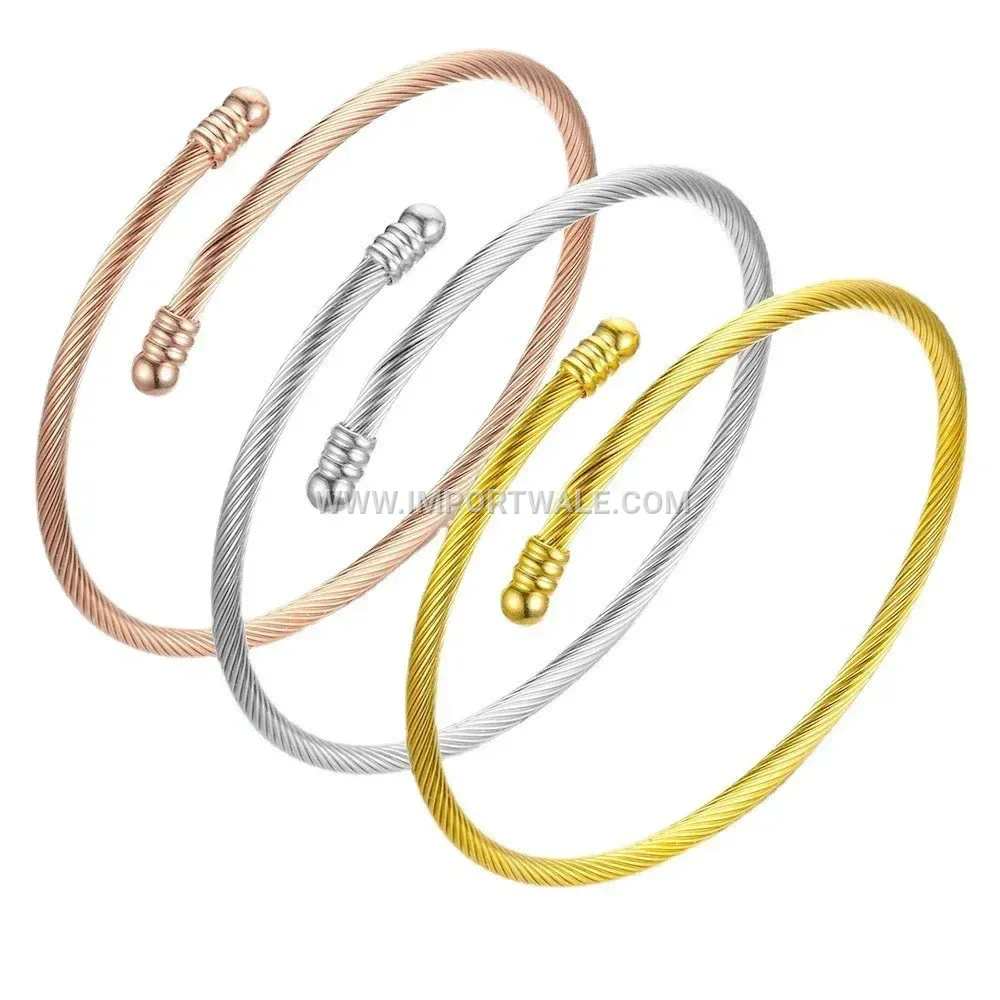 Woven Tricolor Leather Multi-Strand Bracelet with Magnetic Clasp