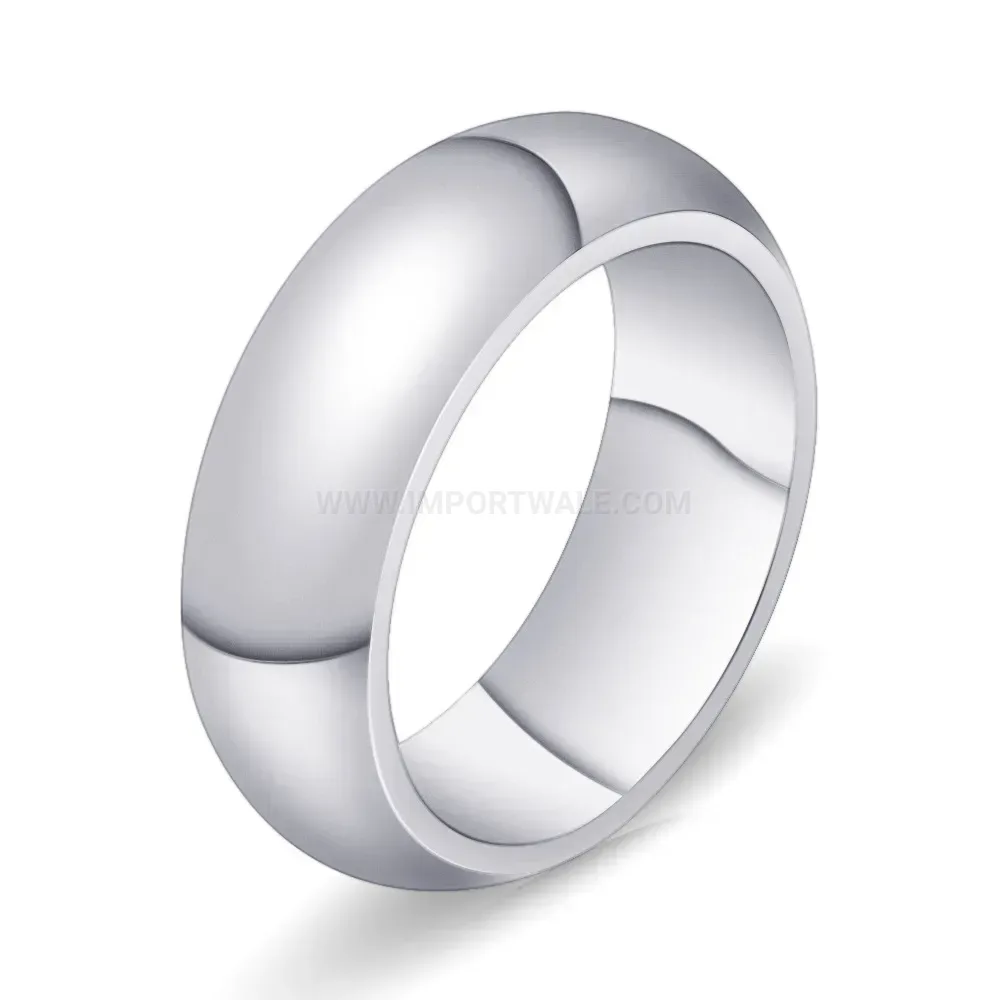 Modern Classic 6mm Stainless Steel Minimalist Men's Band Ring