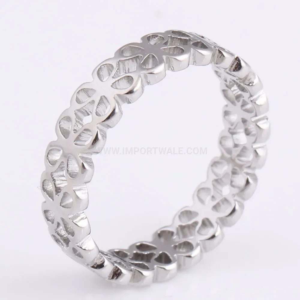Premium Cutout Four Heart Stainless Steel Minimalist Ring